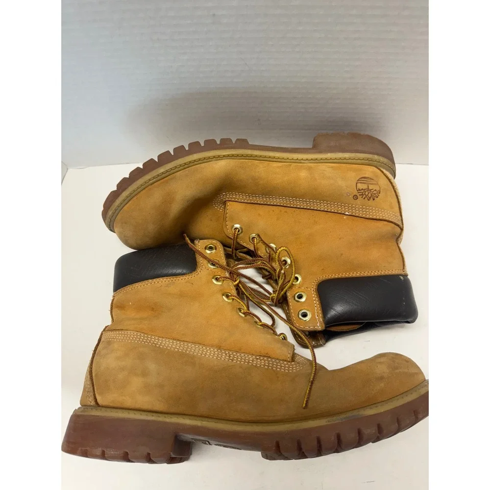 Timberland 6 Inch Premium Waterproof Boots Wheat Nubuck Leather 10061 Mens 10M